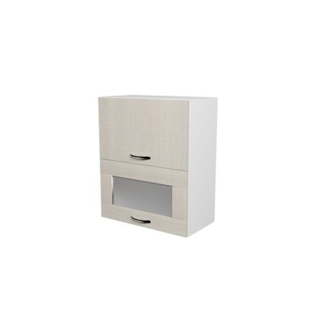 Cabinet Larisa 600x300x720 with 2 doors with white glass/latte