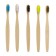Bamboo Toothbrush hard, 5 pieces, mix of flowers