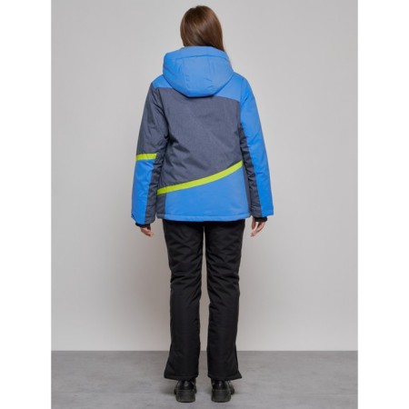 Ski jacket female winter, size 52, blue color-18