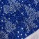 New Year's cap "snowy forest" 30x37 cm, blue