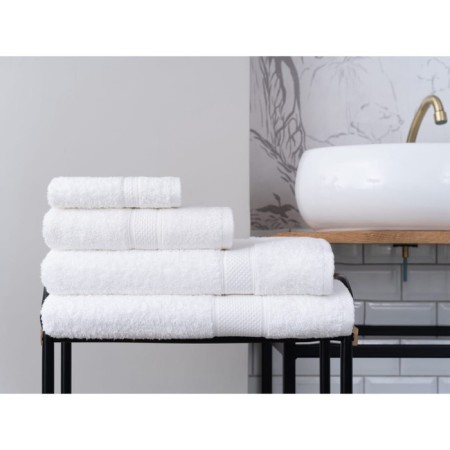Arya Home Miranda Soft towel, size 30x50 cm, white color-1