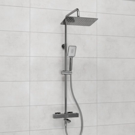 Show system Wasserkraft a199.069.126.087.ch Thermo, tropical shower, thermostat, chrome-1