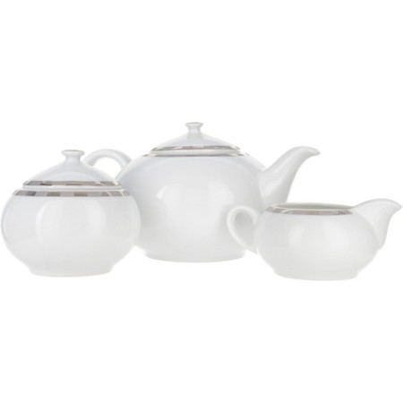 Tea Service 6/9 Opal, Decor "Platinum plates", 15 items-2