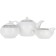 Tea Service 6/9 Opal, Decor "Platinum plates", 15 items