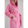 Women's bathrobe with a hood, size 50, pink, mahra