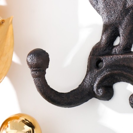 Decorative metal hooks "Home cat" 16x4x16 cm-2