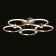Valter chandelier, size 85x16x85 cm, 77W 10XLED IP 20