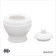 Serving set Magistro Crotone, 2 items: milkman 300 ml, sugar tower 300 ml, white color