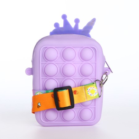 Bag's bag with lightning, lilac color-1
