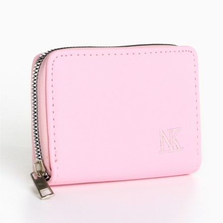 Women's wallet NK, 12x8 cm, pink color-1