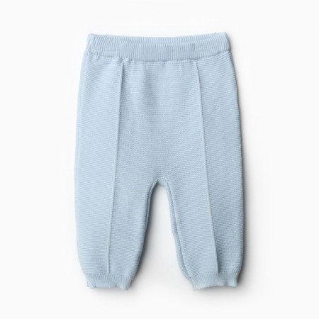 Knitted costume (jumper, trousers), blue color, height 68-4