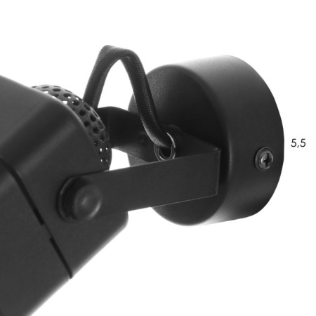 Focus Square 1x35W GU10 6x6x13cm black-3