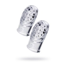 A set of nozzles for the finger A-Toys Favi, TPE, transparent, 3.5 cm