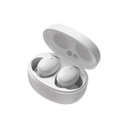 Wireless headphones Baseus E2, TWS, vacuum, BT5.2, 40/300 mAh, microphone, white-1
