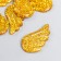 Decor for creativity plastic "Brilliant wings" gold 2.2x3.3 cm