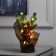 Figure LED "Christmas tree and berries" 25 x19 x7 cm, 10 LED, AG13X3 batteries (included), glow warm white