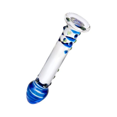 Unrealistic phallimitator Sexus Glass, glass, transparent, 18 cm-2