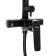 Shower system Accoona A83123F, single -leaf, with a tropical shower, black