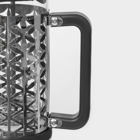 Teapot of the firefield - press "Seikho", 350 ml, glass, stainless steel-3