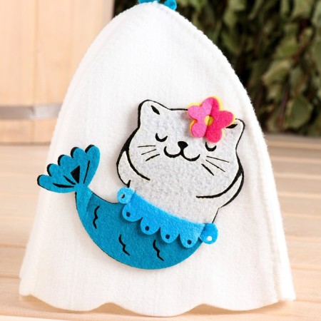 Bath cap with applique "Adele"-1