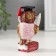 Souvenir Polystone "Scientist Red Eagle owl on the book" MIX 3.5x4x8.5 cm
