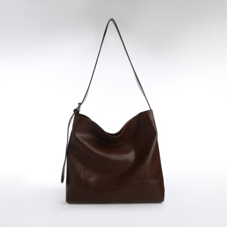 Women's bag-bag on a magnet, cosmetic bag, brown color