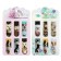 A set of magnetic bookmark for books Calligrata 6 pieces, "dogs", mix