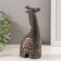 Souvenir Ceramics "Giraffe. Ethnic patterns" Brown 8x5x18.5 cm