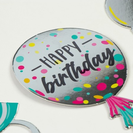 Decoration for the cake "Happy Birthday", balls-4