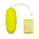 Vibroyaitzo jaga jaga, with a remote control, silicone, 7/3 cm, yellow