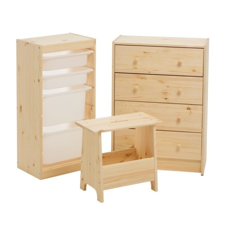 Chest of drawers RAST 5, 62x30x109, pine array-7