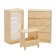 Chest of drawers RAST 5, 62x30x109, pine array