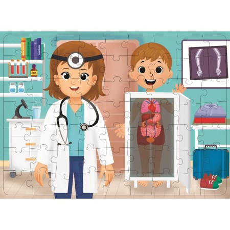Puzzle with a flashlight "Cabinet of a doctor", 63 details-1