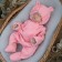 Kinderlitto “Muslin” discharge kit, 4 items, height 50-56 cm, bright pink color