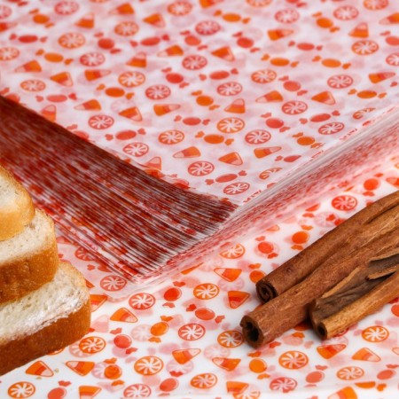 Fatty -resistant paper "sweets", in sheets, 25 x 22 cm-2