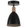STAS "DAN" E27 40W black 14x14x24 cm