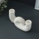 Summary "Knot" White, 17x3.5x8.5cm