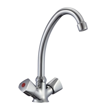 Eleanti Elt5020 kitchen mixer, two -wound, with flexible eyeliner, chromium color