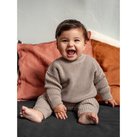 Pants knitted children's amababy pure love comfy, height 92, brown color-12