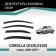 Defly window deflectors, for Toyota Corolla (E120, E130), 2000-2007, sedan
