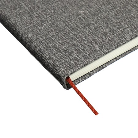 Leduced Diary A5, 96l, Lin, Holder for phone/tablet/handles, gray-3