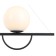 Suspended lamp Vine 2XE27 40W, size 25x91x75.5-150 cm, black color