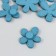 Decor for creativity tree "Chamomile and core" set 10+10 pcs Blue 2.3x2 cm