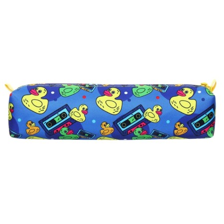 Penal soft, 1 compartment, quadro, 45 x 210 mm, Hatber "Ducks" Blue/Yellow NPK_62155-2