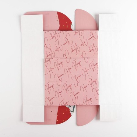 Folding box "Happy New Year", 30.7 x 22 x 9.5 cm, embossing, New Year-7