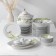 Service table porcelain "Dragonfly", 37 items, 2 types of plates