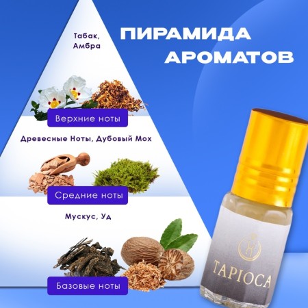 Men's oil perfume Tapioca, 3 ml-1