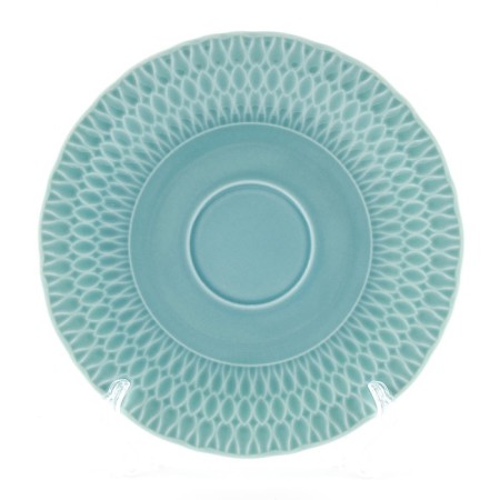 Plate flat Cmielow Sofia "Blue Glaze", D = 21 cm