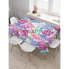 The tablecloth “Spring mood”, rectangular, Saten, size 145x180 cm