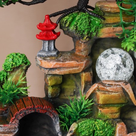 Fountain "Stone steps under the tree" 27x16 cm (with backlight)-1